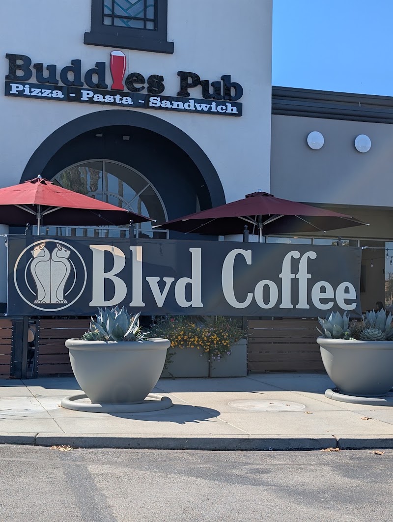 Blvd Coffee seating area — clean, modern interior